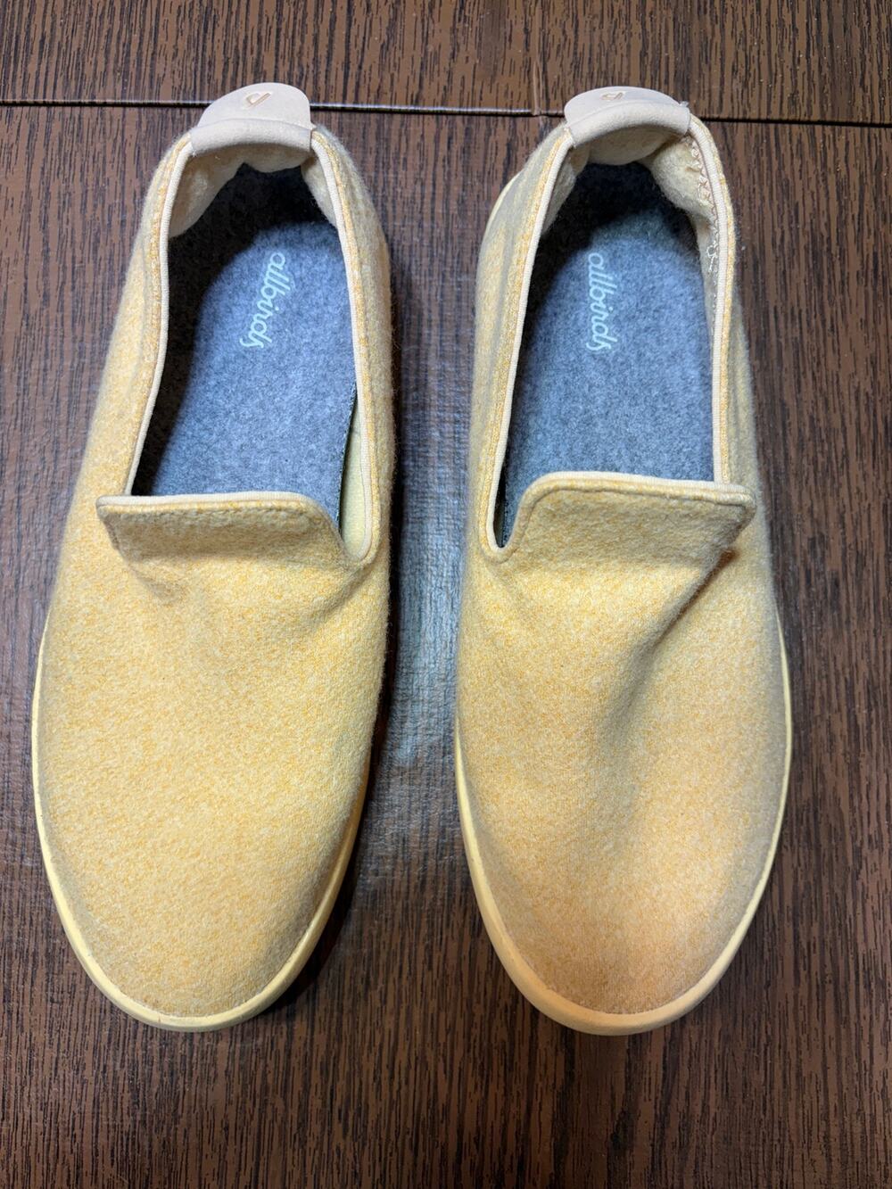 Allbirds Wool Loafer Lounger Slip On Men's Size 8 Yellow (White Sole)